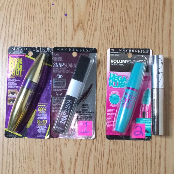 Maybelline Makeup New Bundle Of 2 Maybelline Hard Candy Mascaras